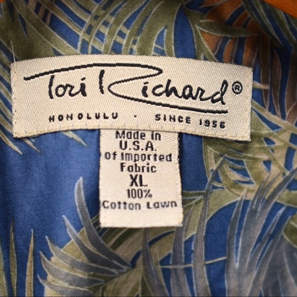 Tori Richard button down Hawaiian shirt XL - Picture 3 of 9